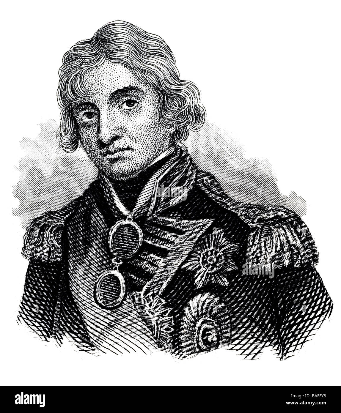 Vice ammiraglio Horatio Nelson, primo Visconte Nelson e primo duca di Bronté Foto Stock