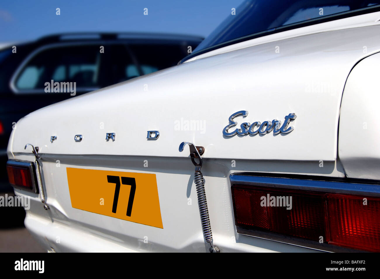 Mk1 Ford Escort prese a Donington Park Elise Trophy il 19 aprile 2009 Foto Stock