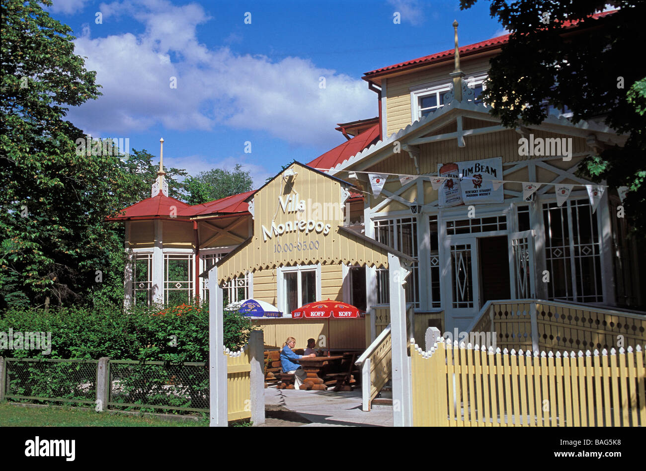 Estonia (Paesi Baltici), Parnu, il paese principale stazione balneare, Parnu Foto Stock