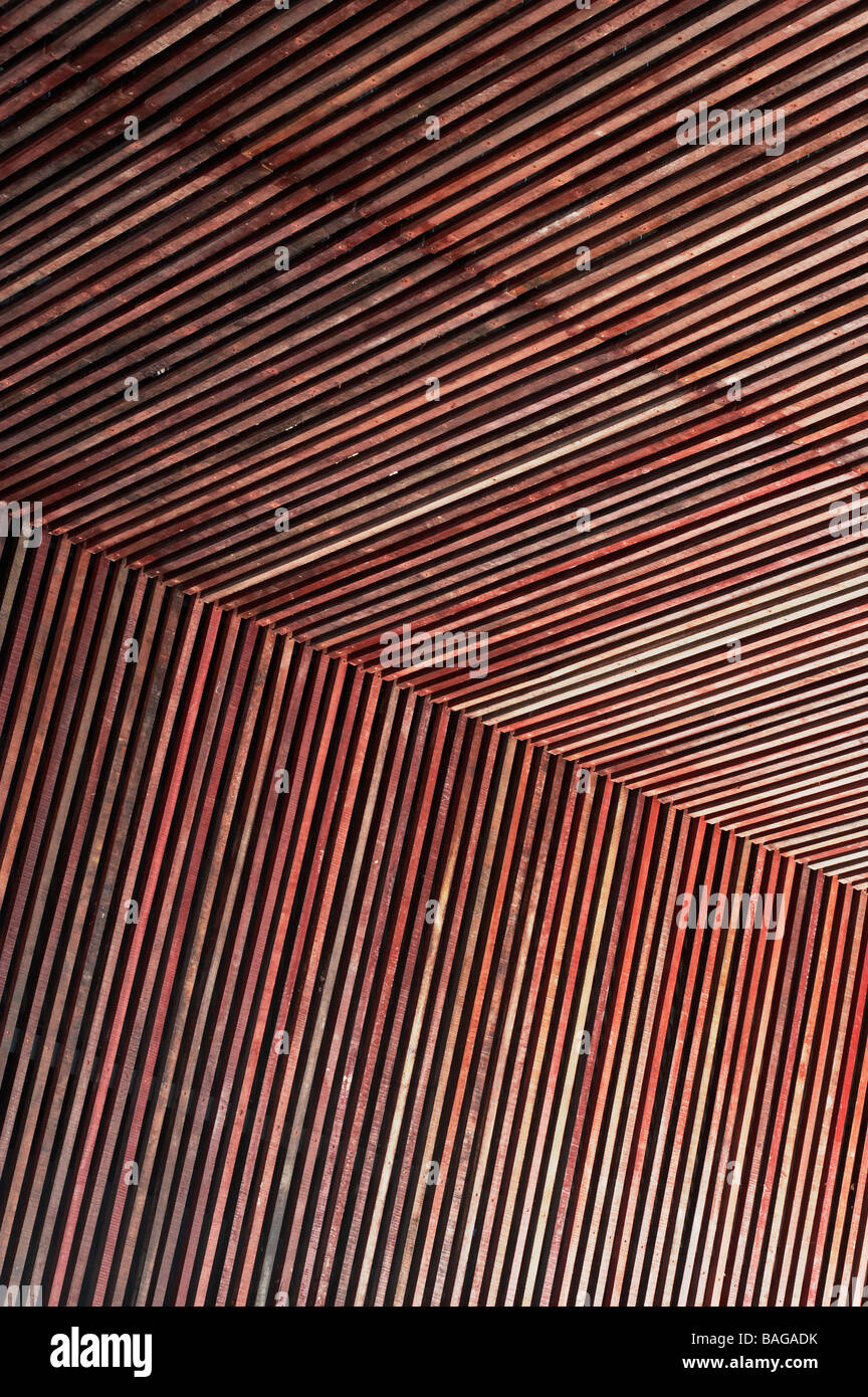Bernie Grant Art Centre di Londra, Regno Unito, Adjaye Associates, Bernie grant art center interno edificio principale di rivestimento del tetto Foto Stock