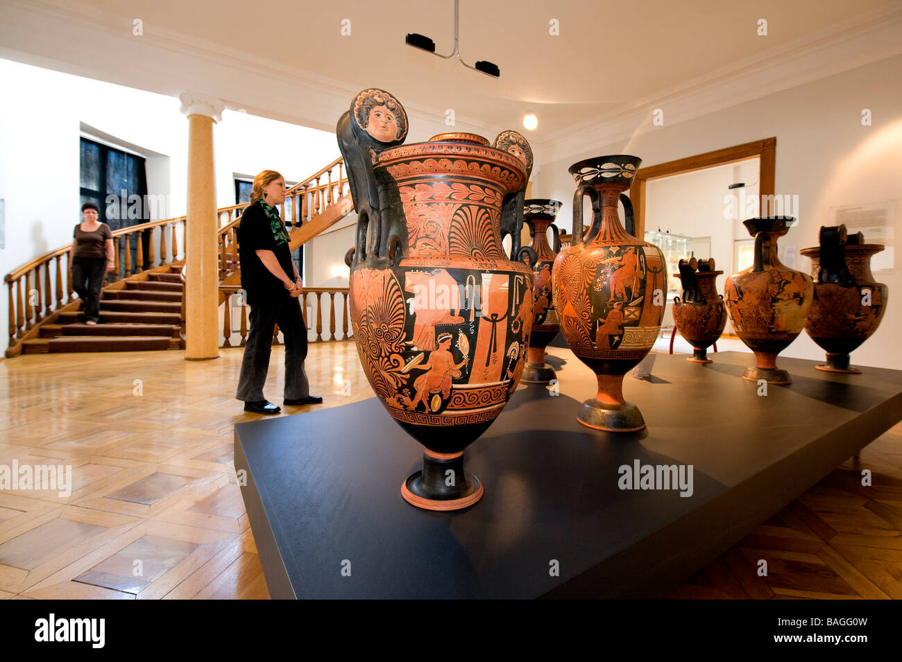 La Svizzera, Basilea Museo delle Antichità, Antikenmuseum, raccolta di vasi greci Foto Stock