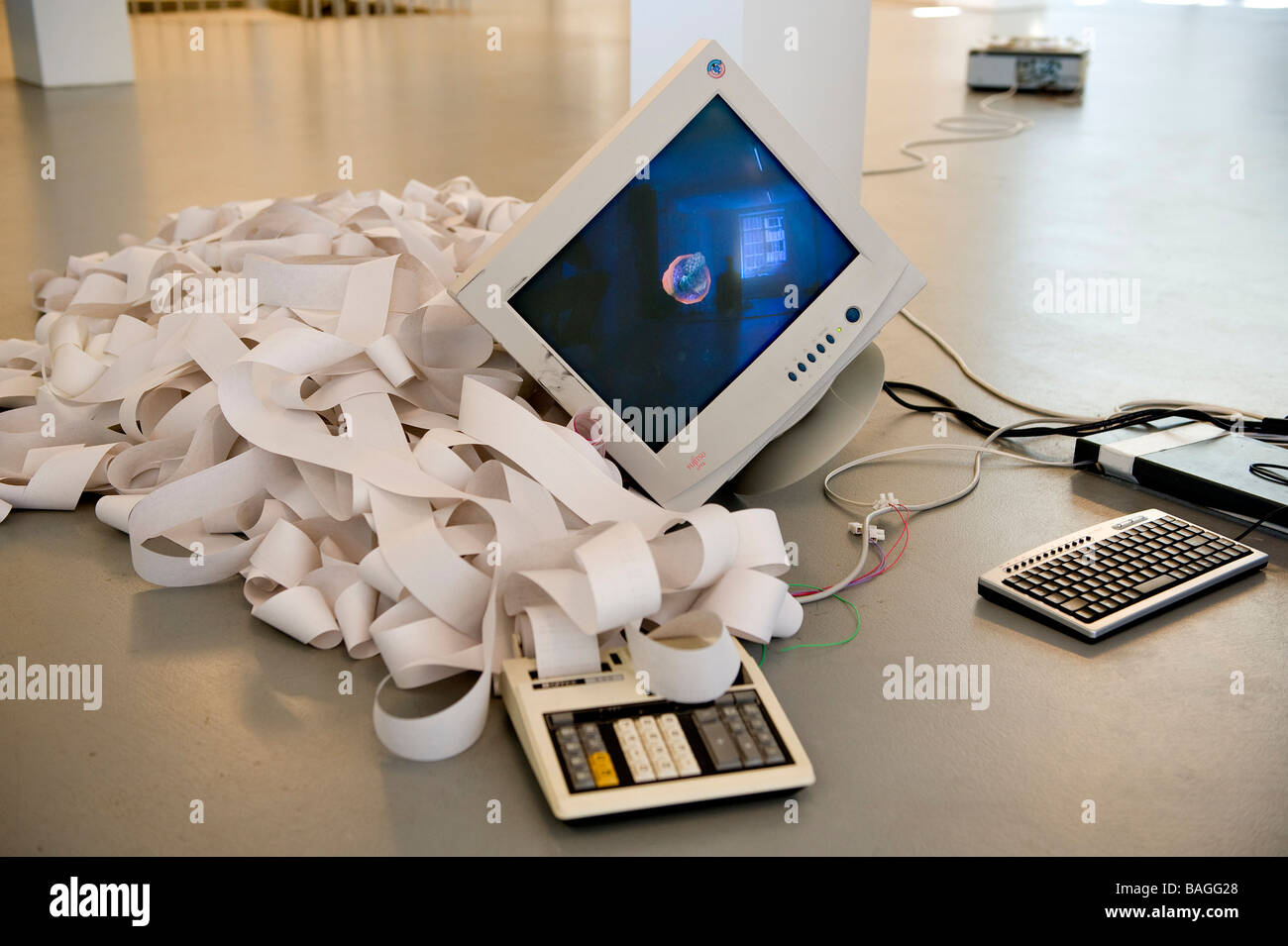 La Svizzera, Basilea, Digital Art Gallery Plug In Foto Stock