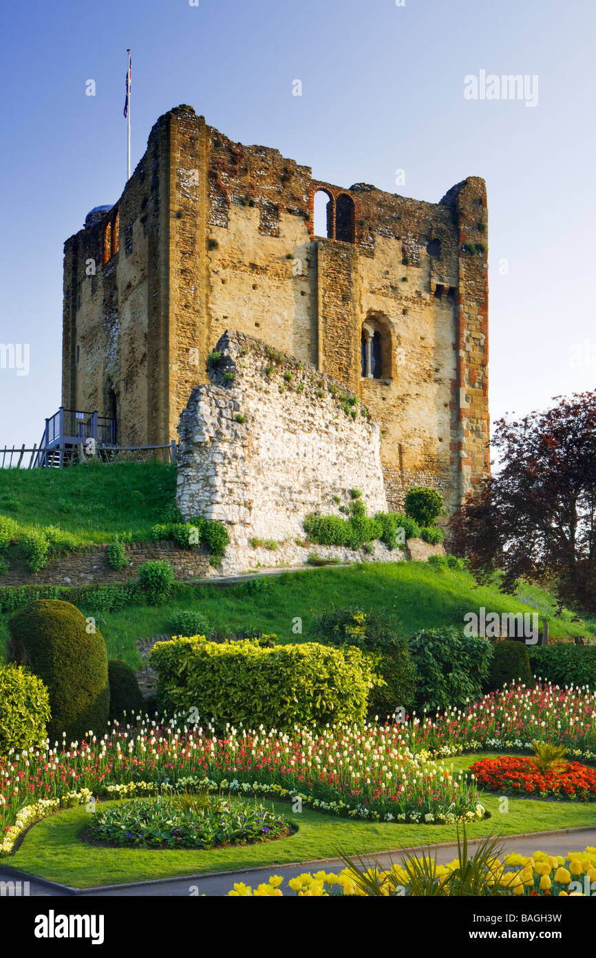 Castello di Guildford e giardini, Surrey, Regno Unito Foto Stock