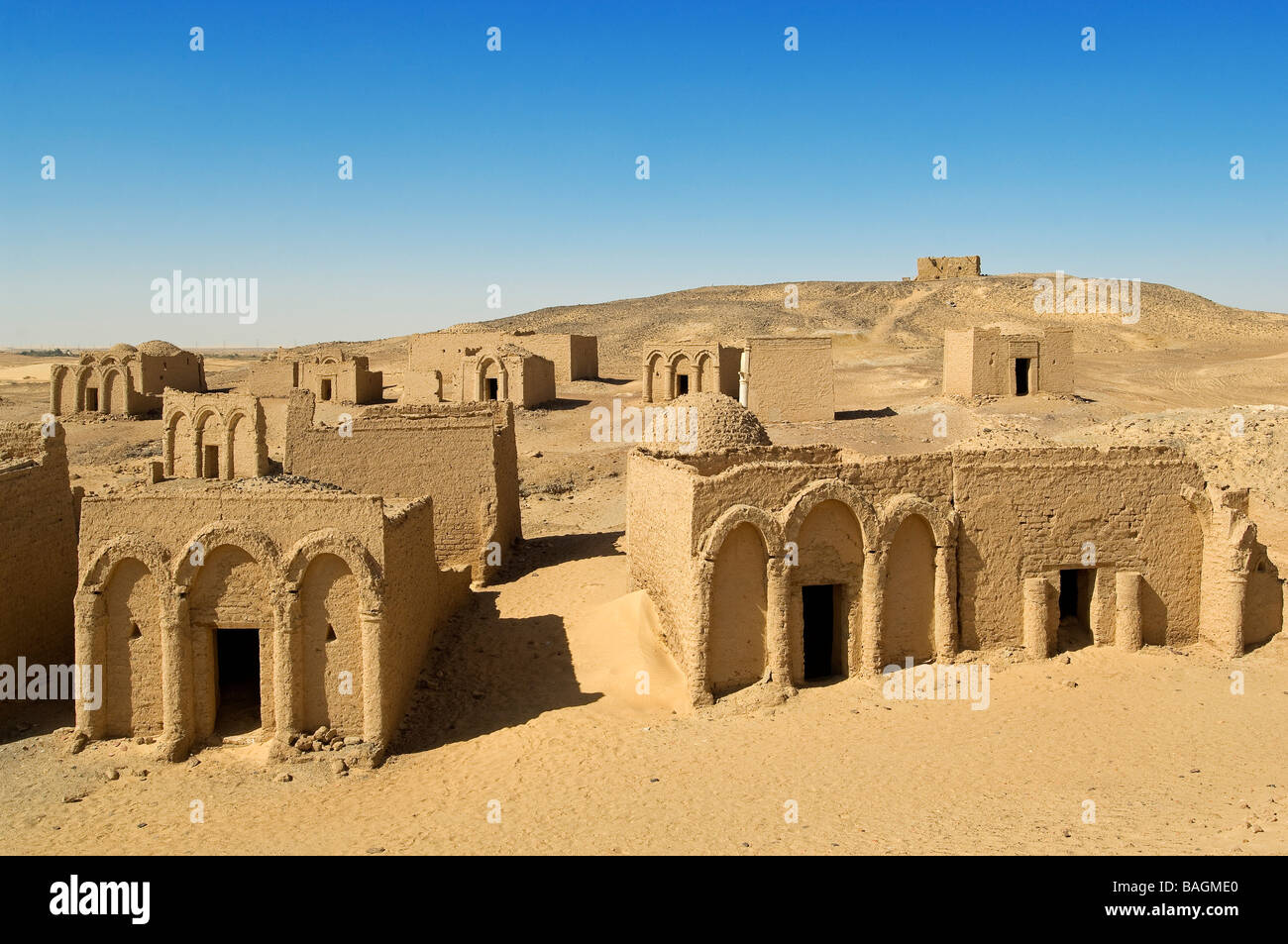Egitto Alto Egitto, Deserto Libico, Kharga Oasis, Bagawat necropoli copta dal II al VII secolo d.c. Foto Stock