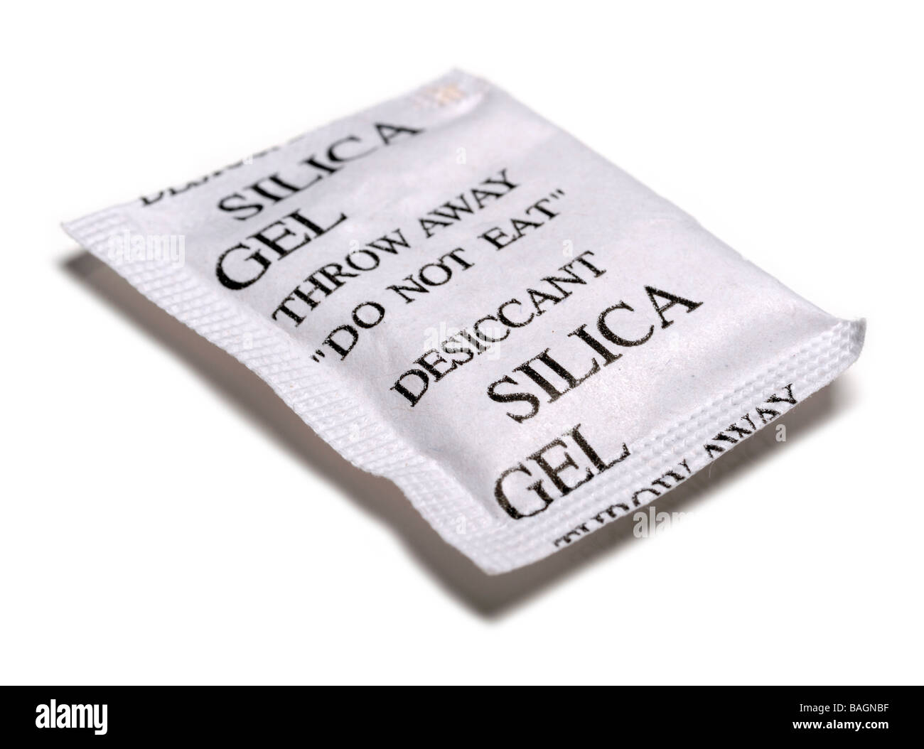 Pacchetto di gel di silice Foto Stock