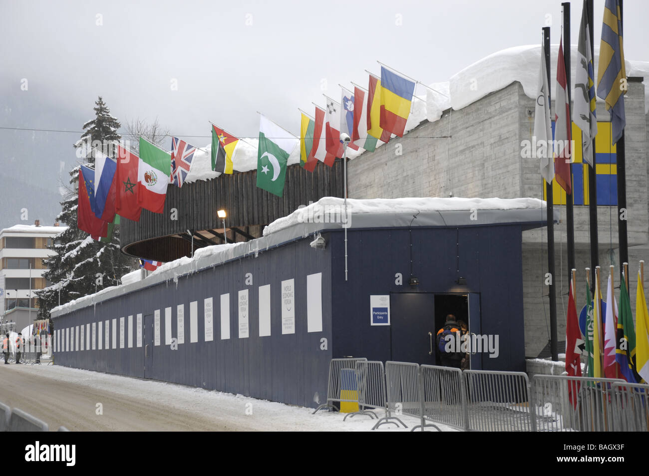 World Economic Forum, Davos, Svizzera Foto Stock