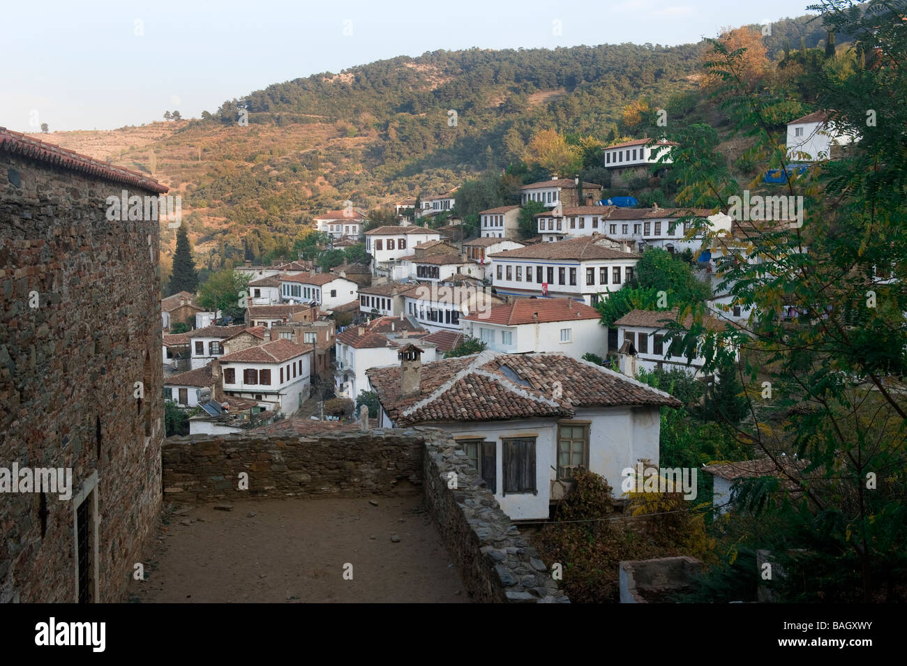 Case Sirince Kusadasi Turchia Foto Stock