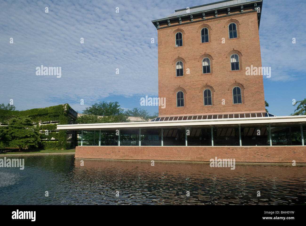 Columbus, Indiana architettura. cummins incorporato ufficio aziendale. Foto Stock