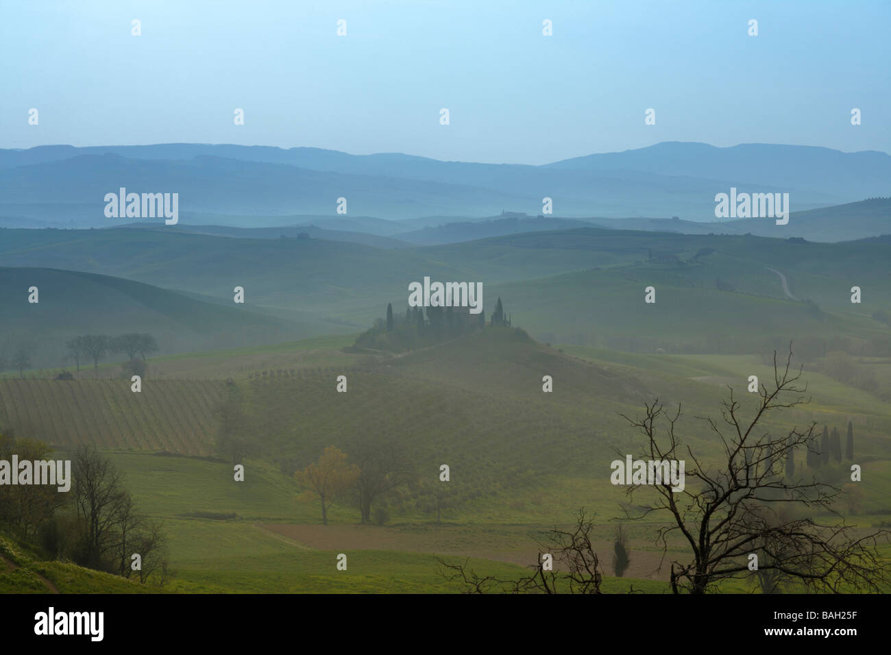 Villa Belvedere San Quirico d'Orcia Toscana Italia Europa Foto Stock