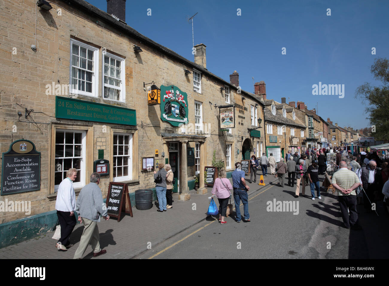 Redesdale Arms Hotel, High Street, Moreton-in-Marsh, Gloucestershire Foto Stock