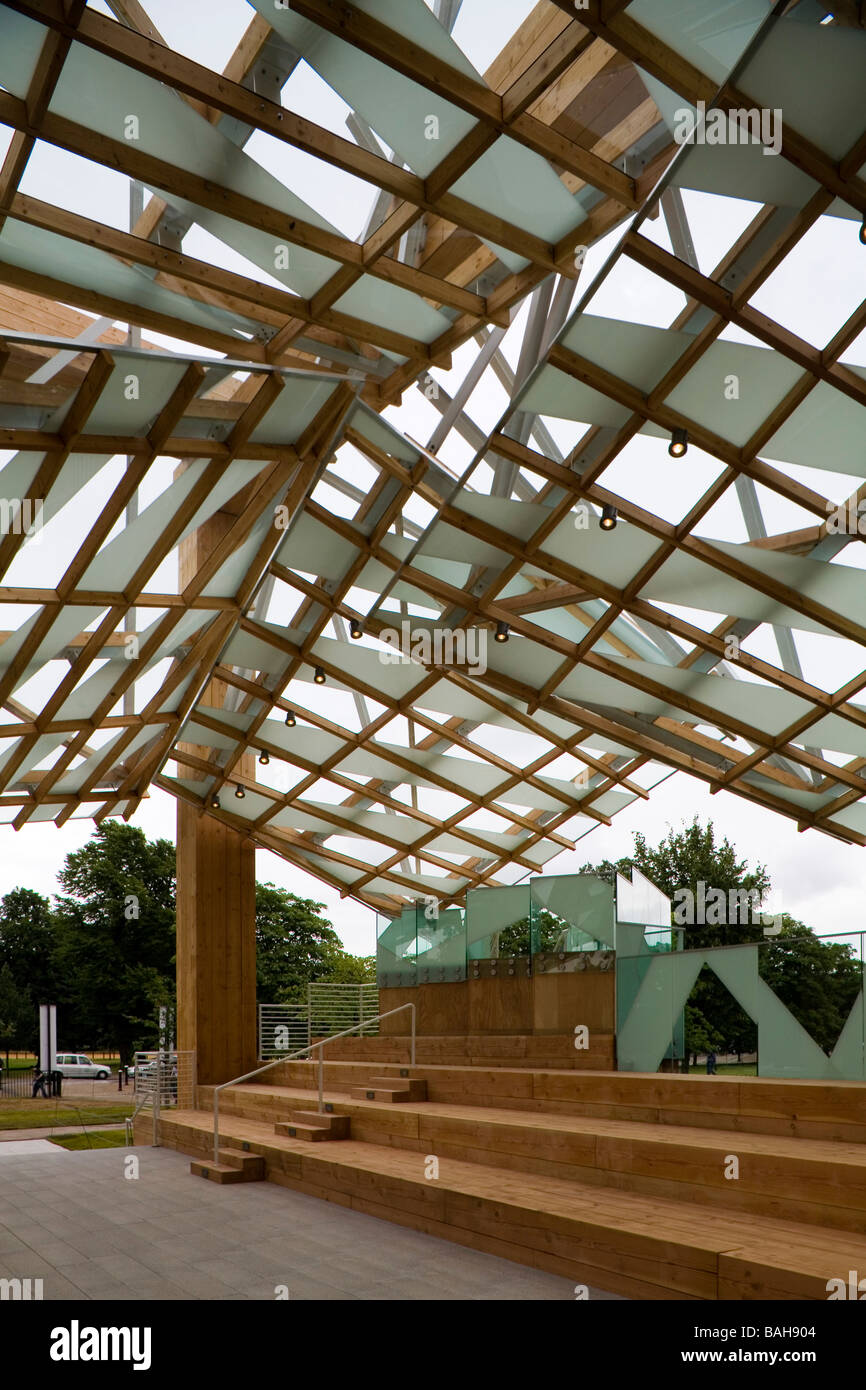 Galleria della Serpentina padiglione estivo 2008, Frank Gehry, LONDON, Regno Unito Foto Stock