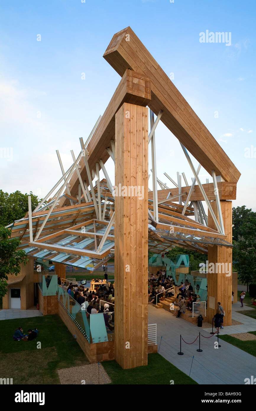 Serpentine Gallery Pavilion 2008, Londra, Regno Unito, Frank Gehry, Serpentine Gallery pavilion 2008 padiglione a serpentina Foto Stock