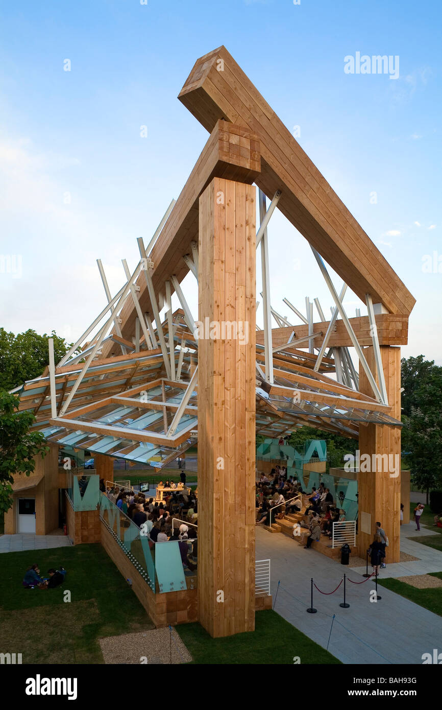 Serpentine Gallery Pavilion 2008, Londra, Regno Unito, Frank Gehry, Serpentine Gallery pavilion 2008 padiglione a serpentina Foto Stock