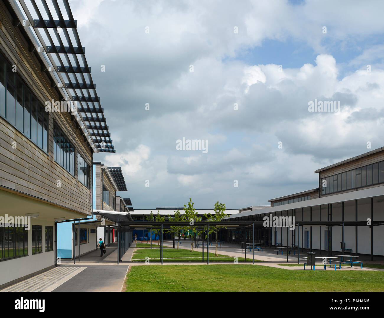 Scuola WHITECROSS, HAVERSTOCK ASSOCIATES LLP, HEREFORD, Regno Unito Foto Stock