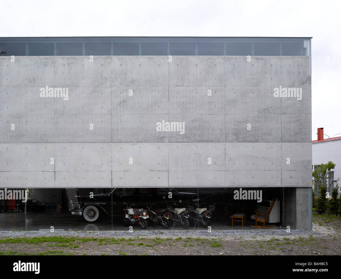 Collettori auto garage, JUN IGARASHI ARCHITECTS, Hokkaido, Giappone Foto Stock