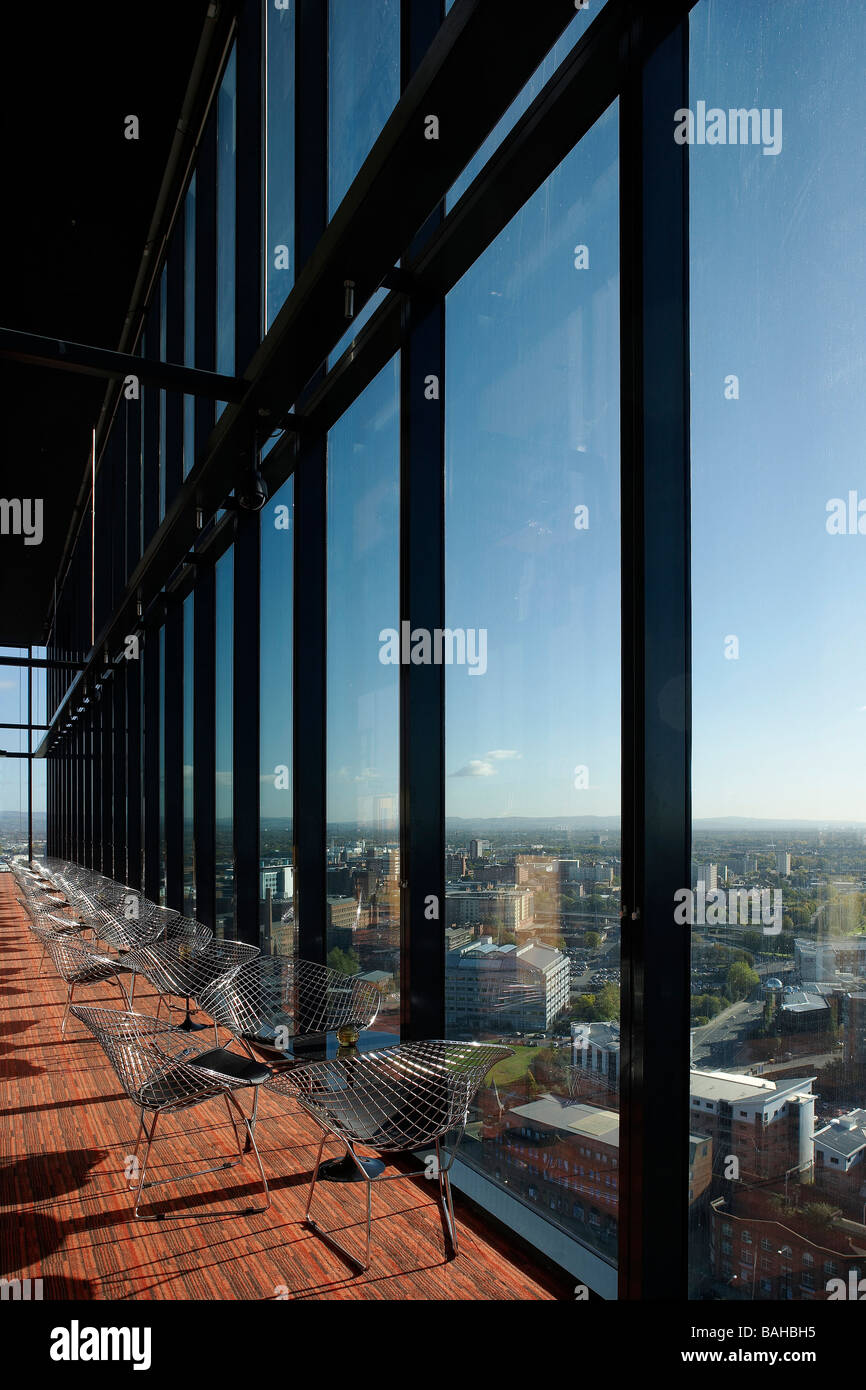 Beetham Tower, Manchester, Regno Unito, Ian Simpson Architects, Beetham Tower skybar. Foto Stock