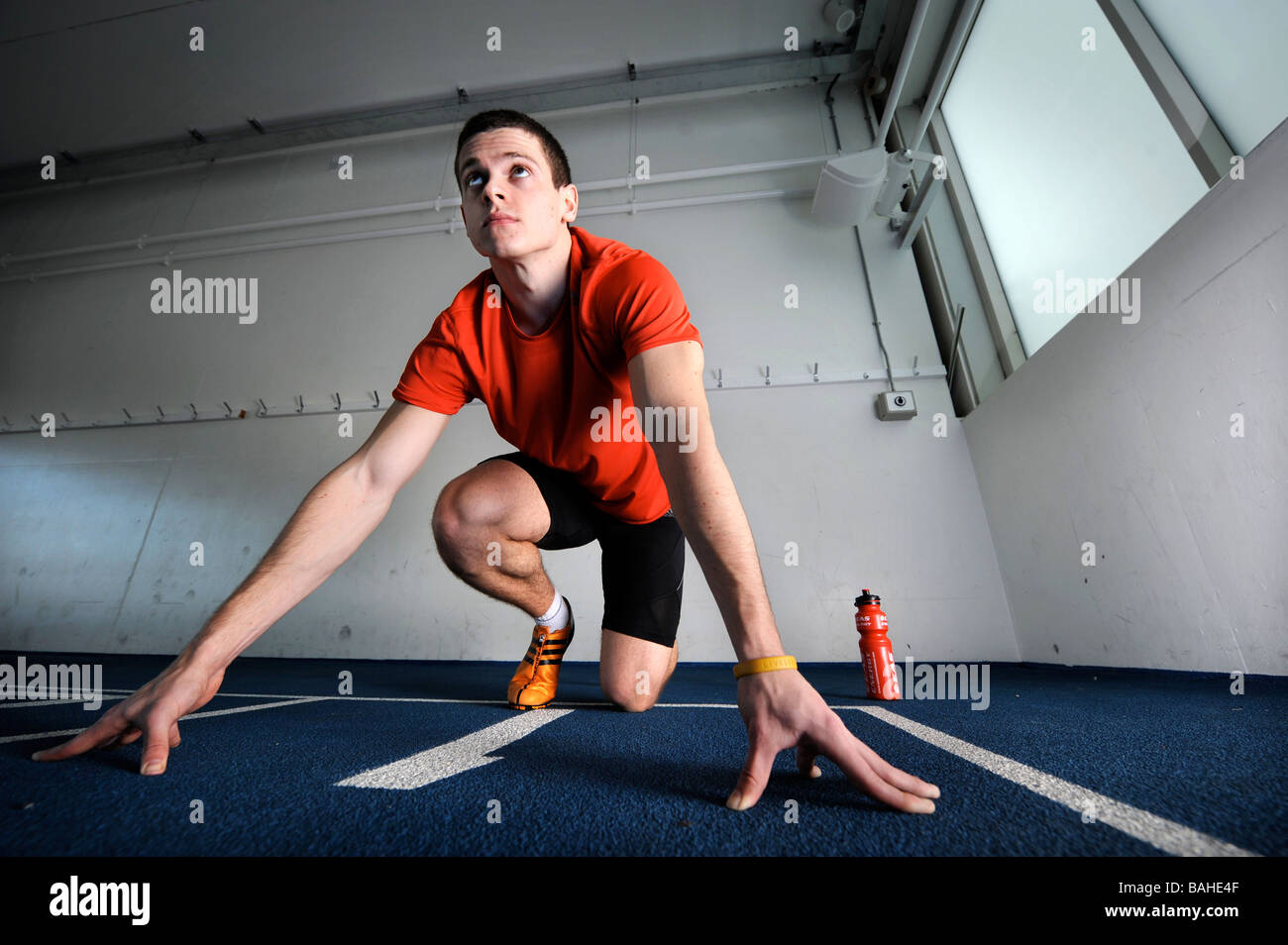 SPRINTER CRAIG PICKERING presso l Università di Bath Regno Unito 2008 Foto Stock