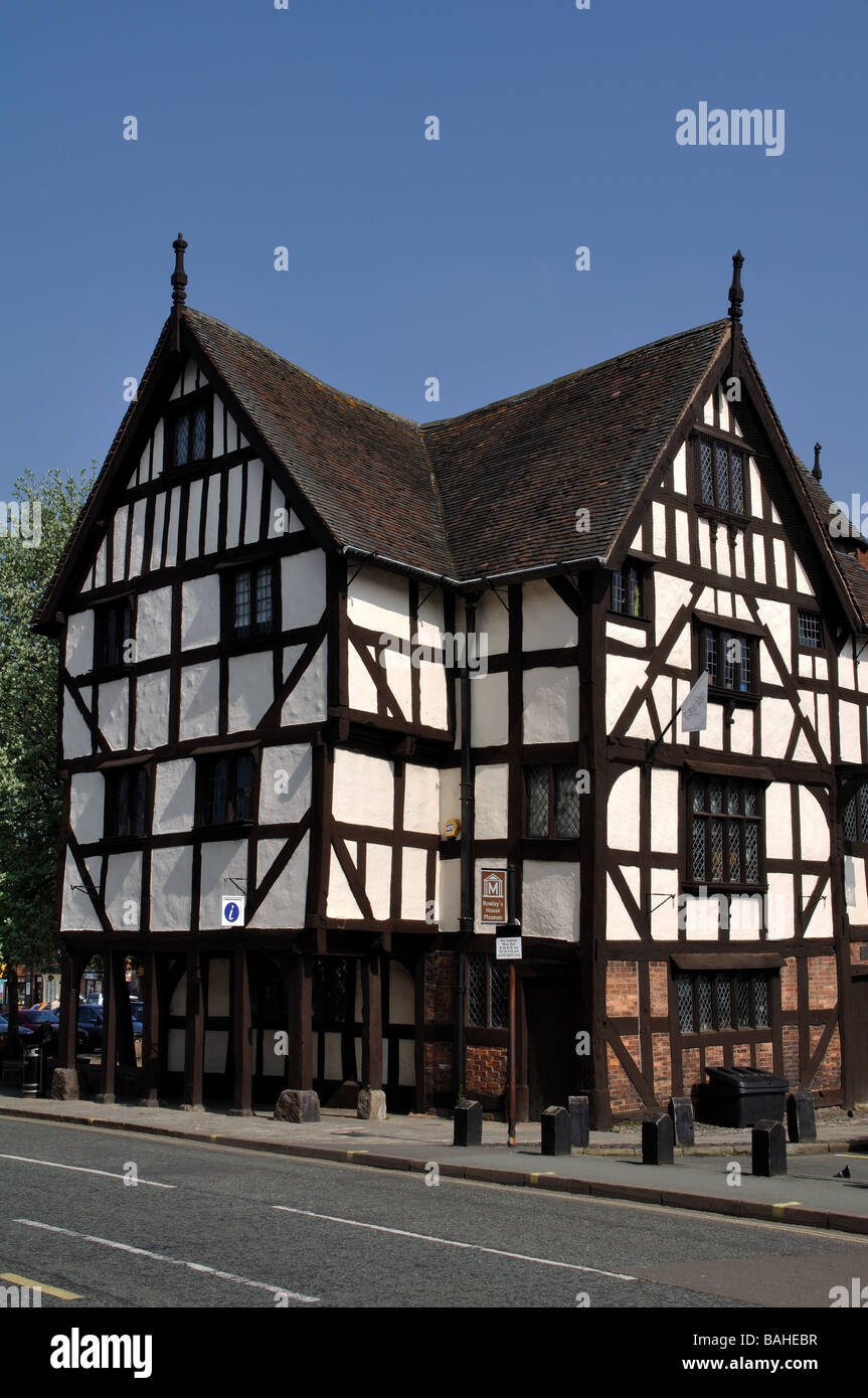 Rowley's House Museum, Shrewsbury, Shropshire, Inghilterra, Regno Unito Foto Stock