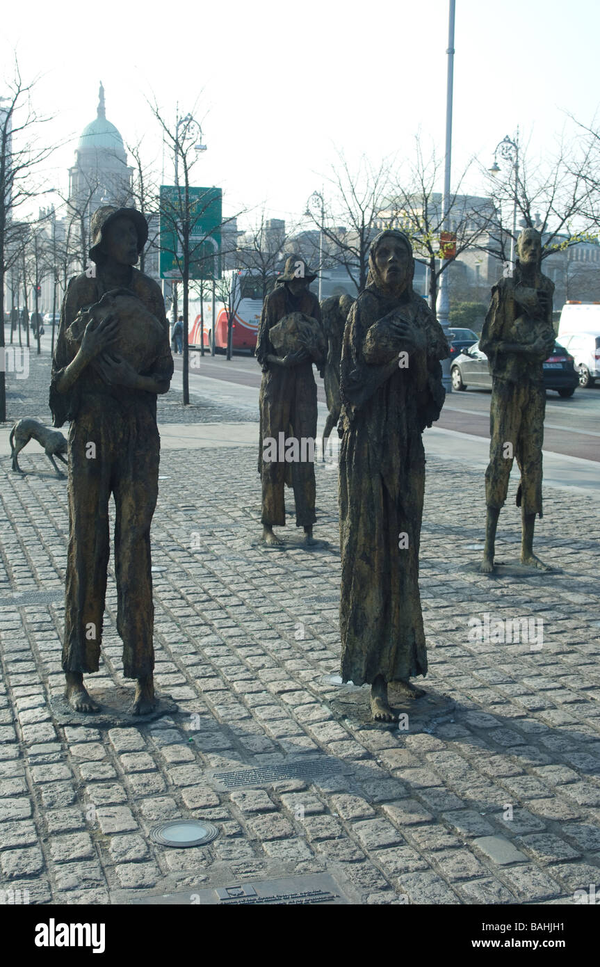 Baile Átha Cliath-Dublin, la grande carestia Foto Stock