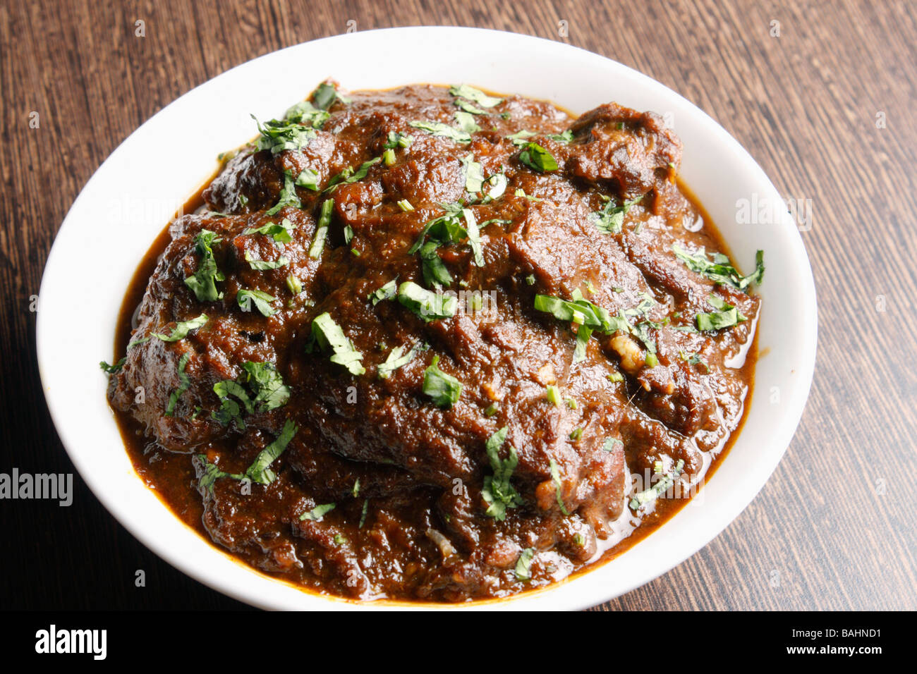 Kasha Mangsho è un tradizionale bengalese curry di Montone Foto Stock