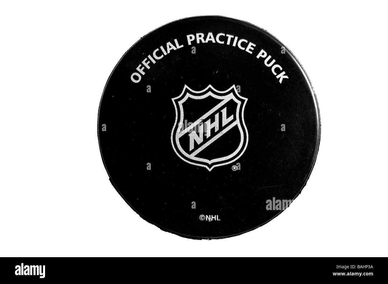 Gazzetta NHL puck pratica 09239 Foto Stock