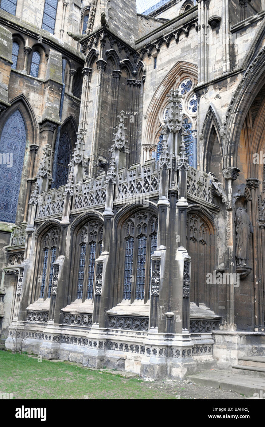 Cattedrale di Lincoln, Regno Unito. Foto Stock