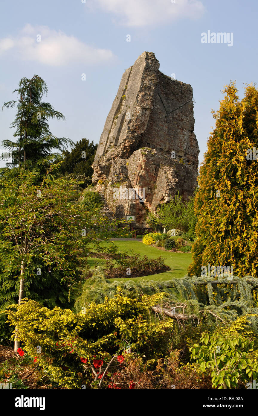 Bridgnorth Castello, Shropshire, Inghilterra, Regno Unito Foto Stock