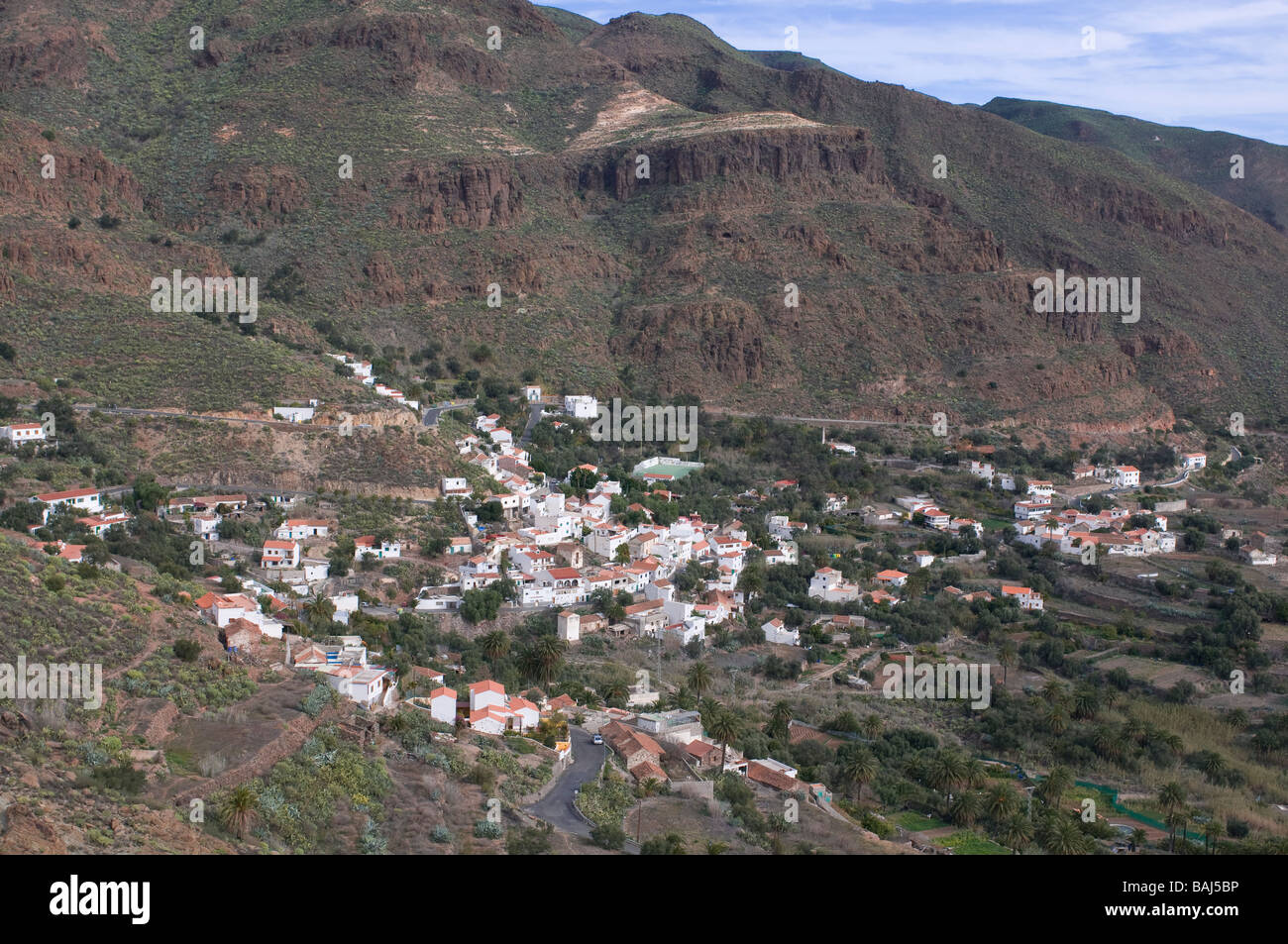 Gli anfratti all'interno dell'isola di Gran Canaria Isole Canarie Spagna Foto Stock