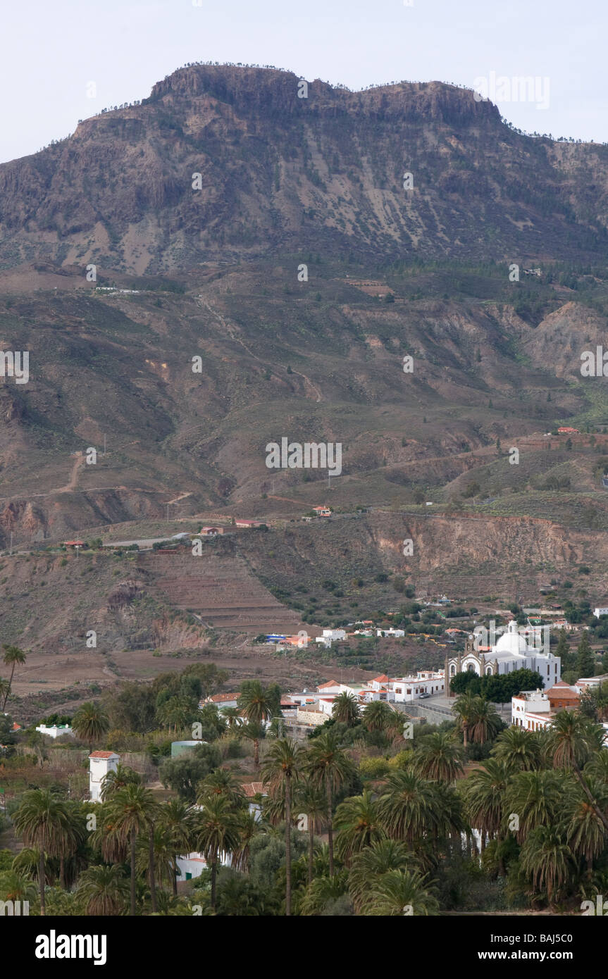 Gli anfratti all'interno dell'isola di Gran Canaria Isole Canarie Spagna Foto Stock