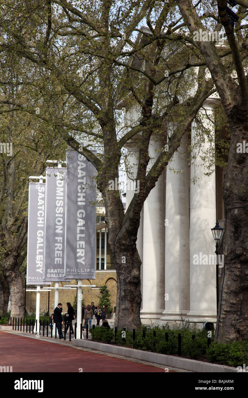 Saatchi Gallery ex Duca di York s caserma costruita nel 1801 da John Sanders King s Road Chelsea London SW3 REGNO UNITO Foto Stock