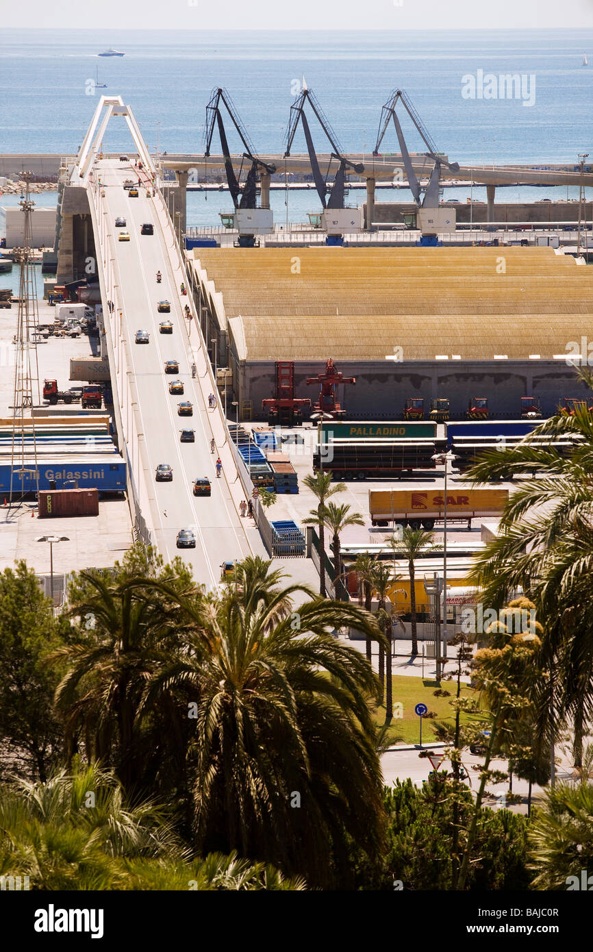 In Spagna, in Catalogna, Barcellona, porto commerciale Foto Stock