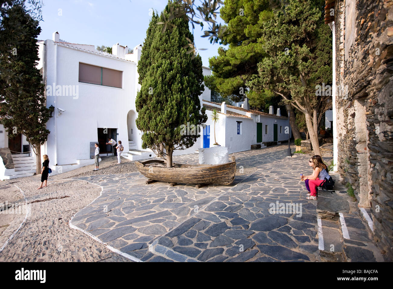 In Spagna, in Catalogna, in Costa Brava Cadaques, Porto Liigat, Salvator Dalí house e il museo costruito nel luogo di ex Foto Stock