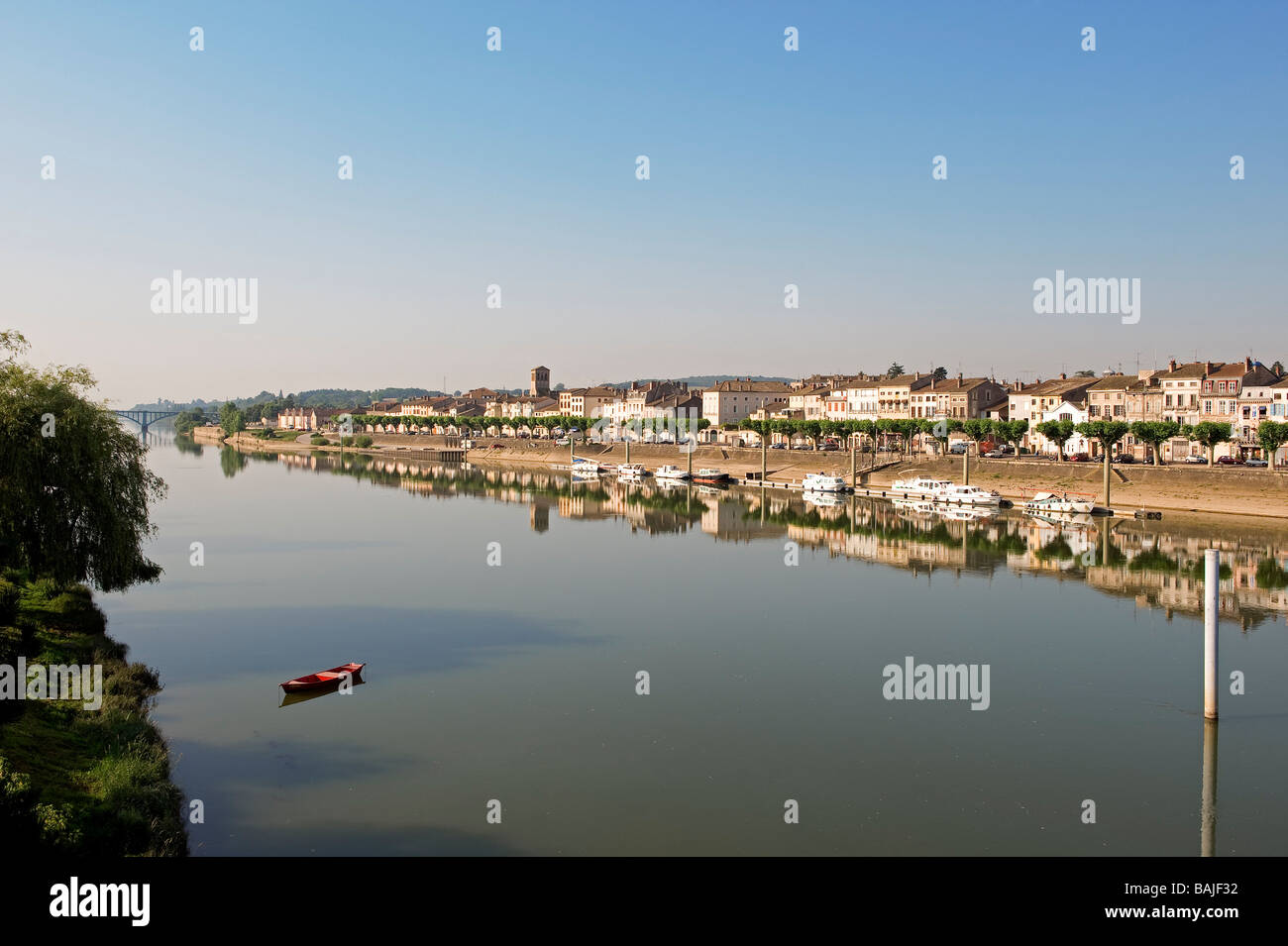 Francia, Saône et Loire, Tournus, i bordi della Saone Foto Stock