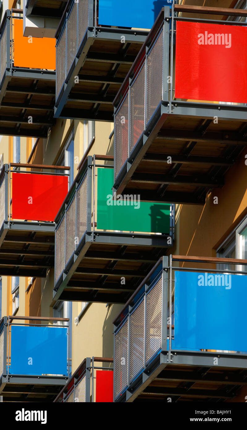 GREENWICH MILLENNIUM VILLAGE, John ROBERTSON architetti, LONDON, Regno Unito Foto Stock