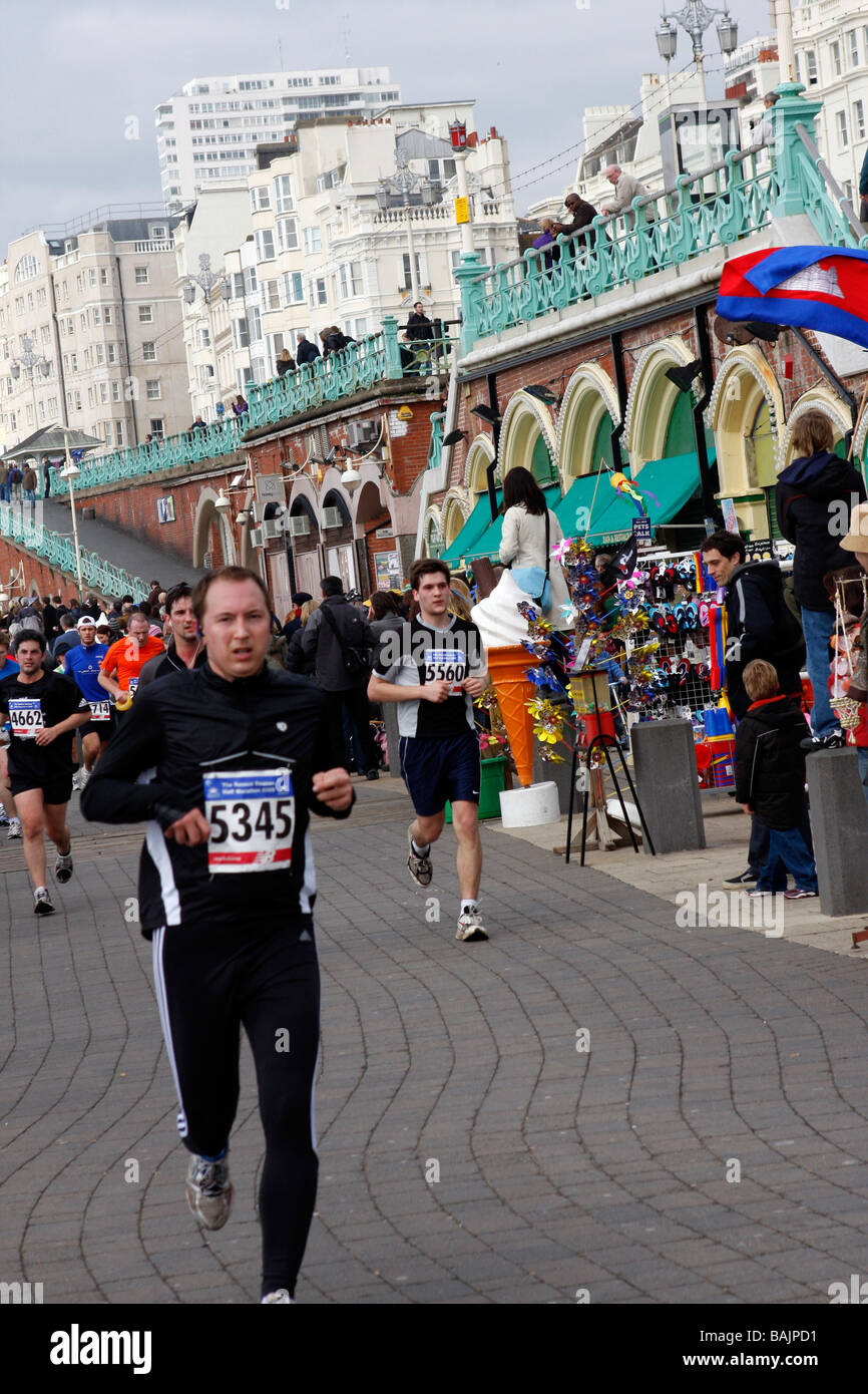 Mezza maratona in Brighton Foto Stock