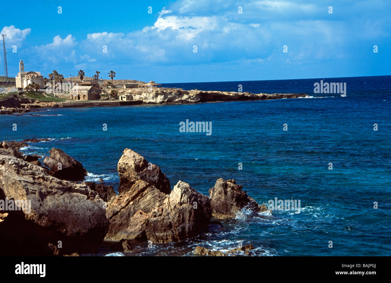 Antico porto penisola Karpaz Cipro del Nord Foto Stock