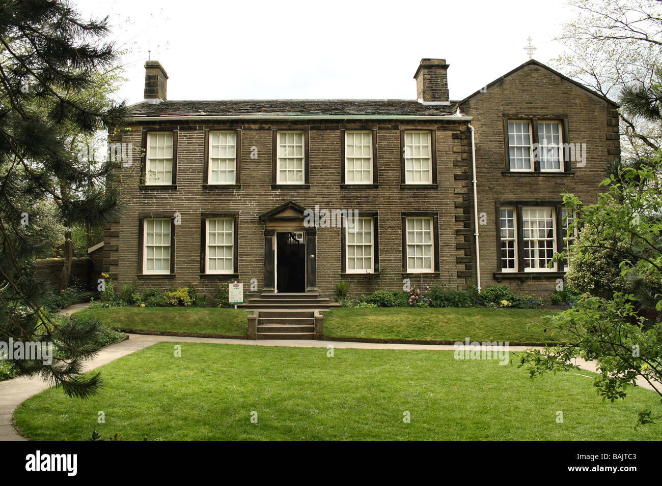 Bronte Parsonage Haworth Yorkshire Home di Charlotte Bronte e le sorelle Bronte aauthors di Jayne eyre e Wuthering Heights Foto Stock
