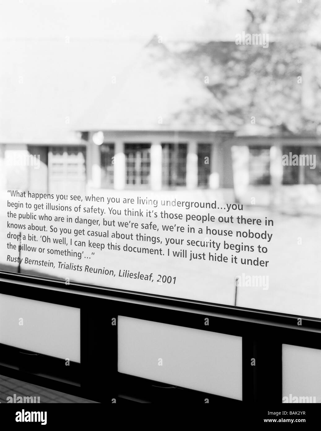 Patrimonio Liliesleaf Precinct, Rivonia Johannesburg, Sud Africa, Mashabane Rose Associates, patrimonio Liliesleaf precinct Foto Stock