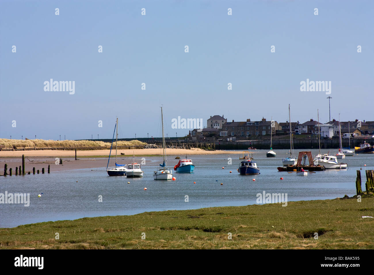 Ampio Marina Costa Nord Est Northumberland Foto Stock