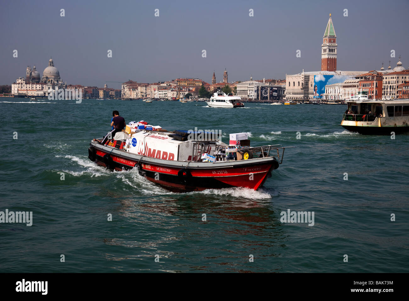 Bacino di San Marco a Venezia il trasporto Foto Stock