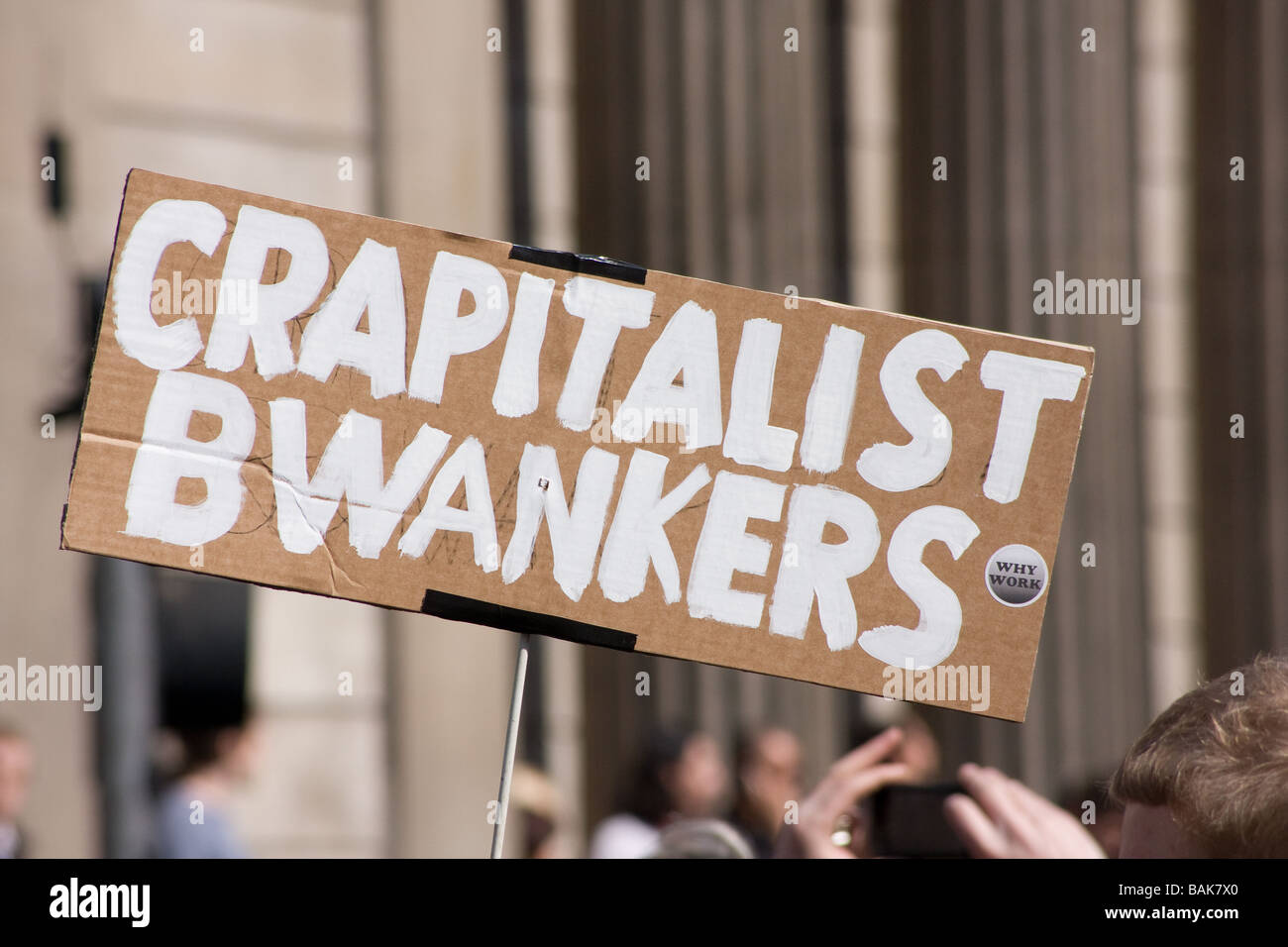 G20 dimostrazione di protesta demo banca d'Inghilterra Londra uk europa Foto Stock