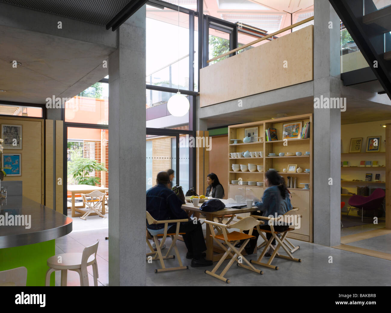 Maggie's Centre di Londra, Regno Unito, Rogers Stirk Harbour + Partners, Maggie's center interno. Foto Stock