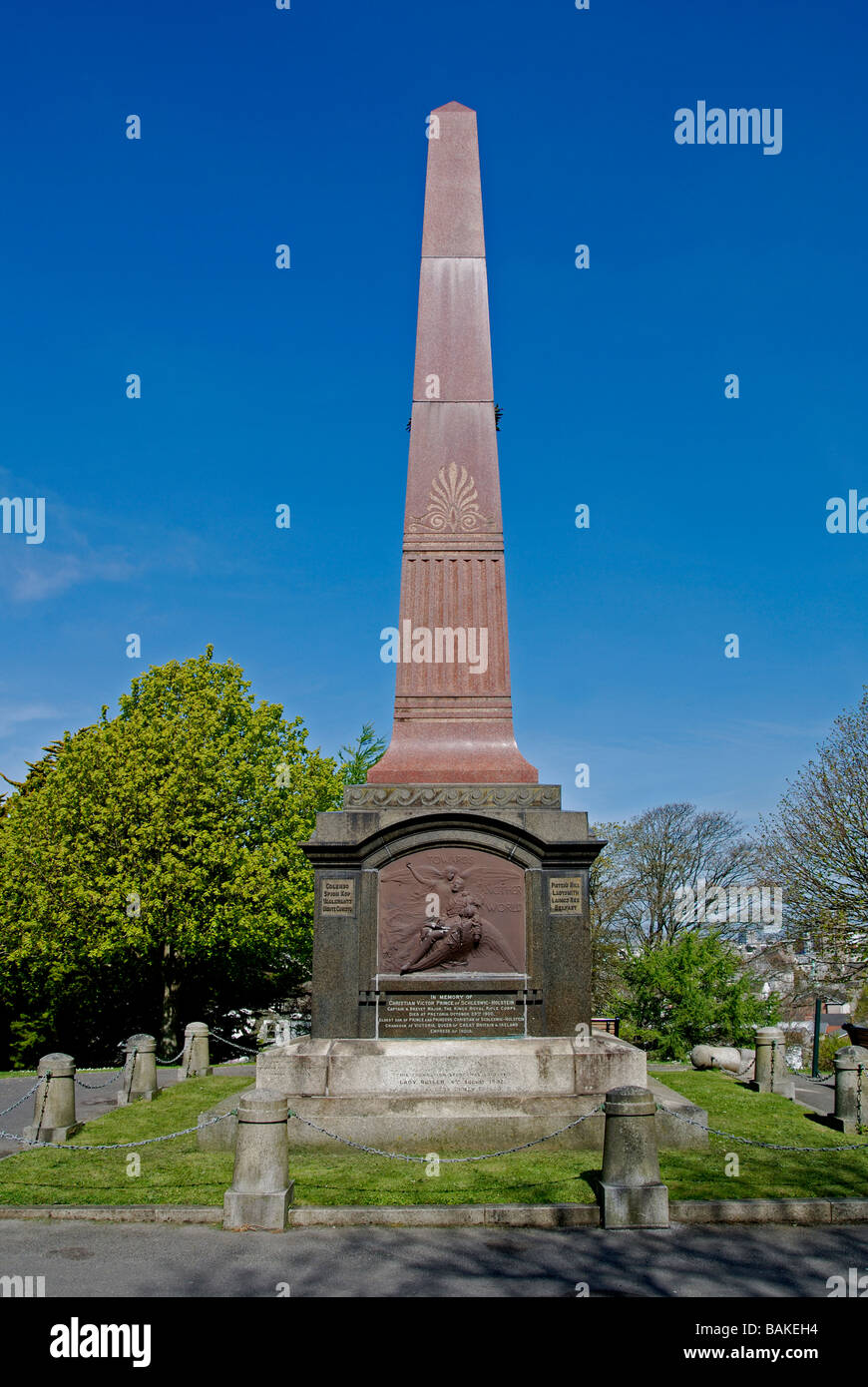 La South African War Memorial su la zappa a Plymouth,devon, Regno Unito Foto Stock