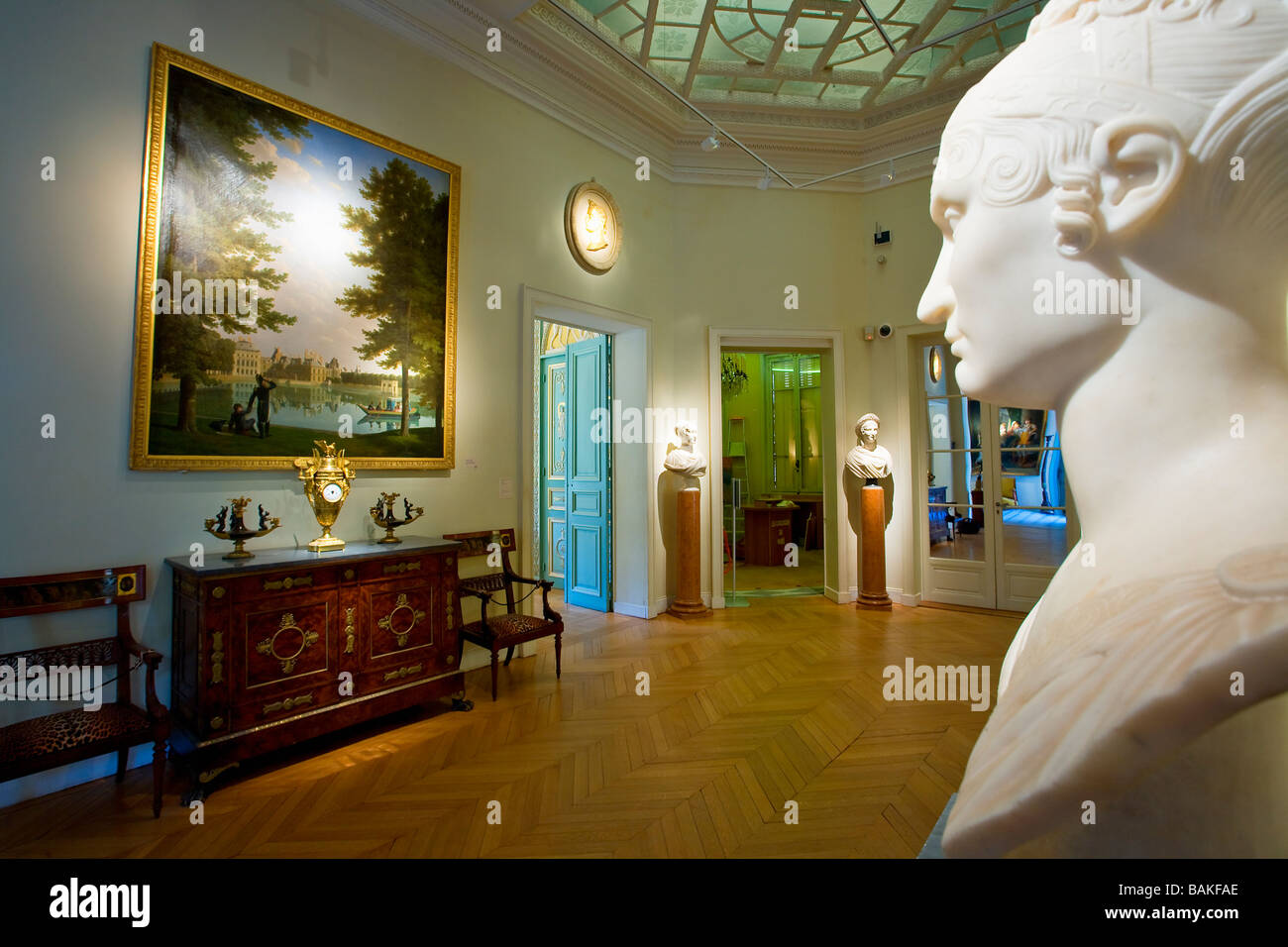 Francia, Parigi Musee Marmottan, arredo in stile impero Foto Stock