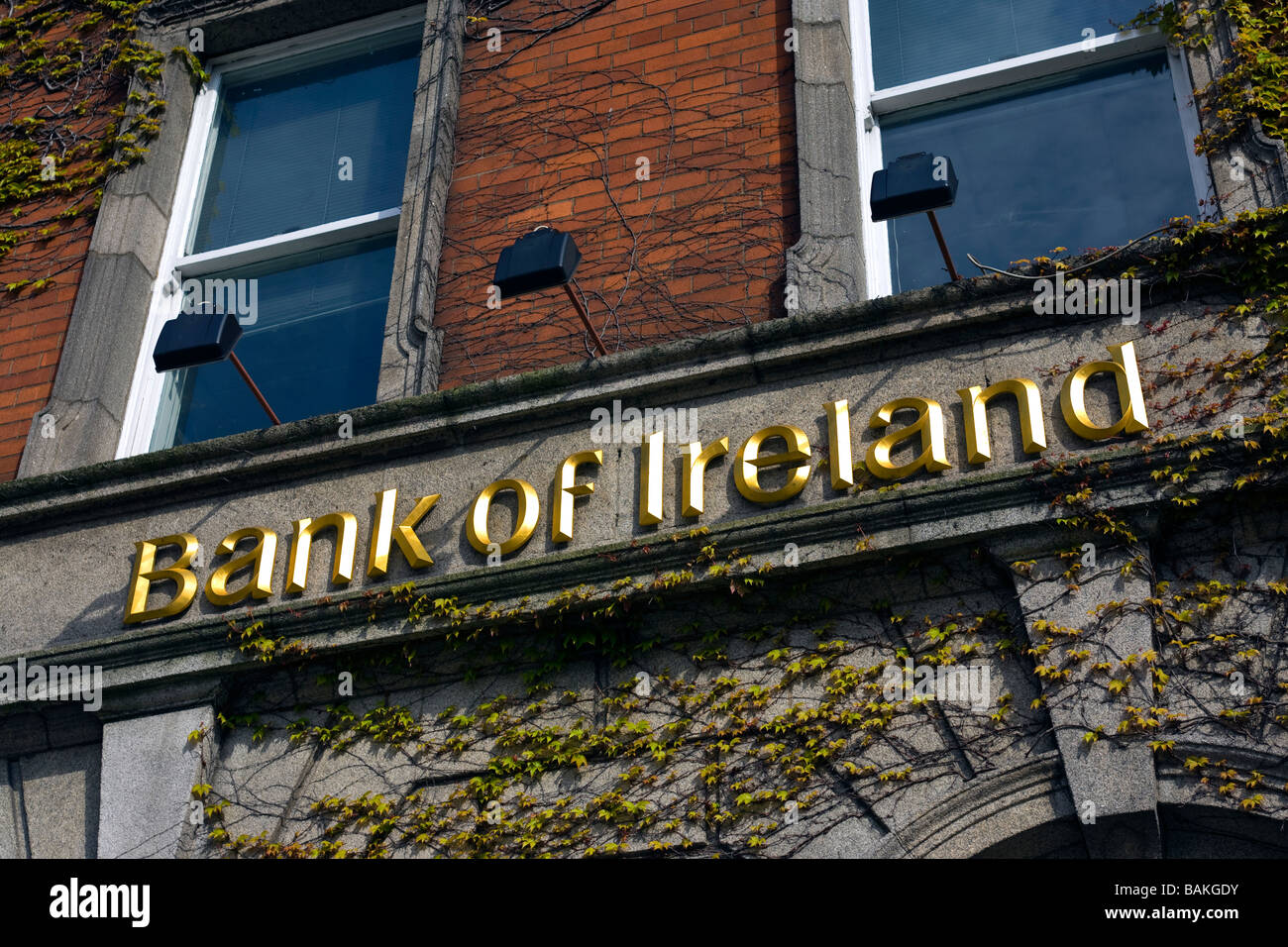 La banca ha ricevuto un 2 miliardi di euro del governo irlandese bailout dopo il 2008 crisi finanziaria Foto Stock