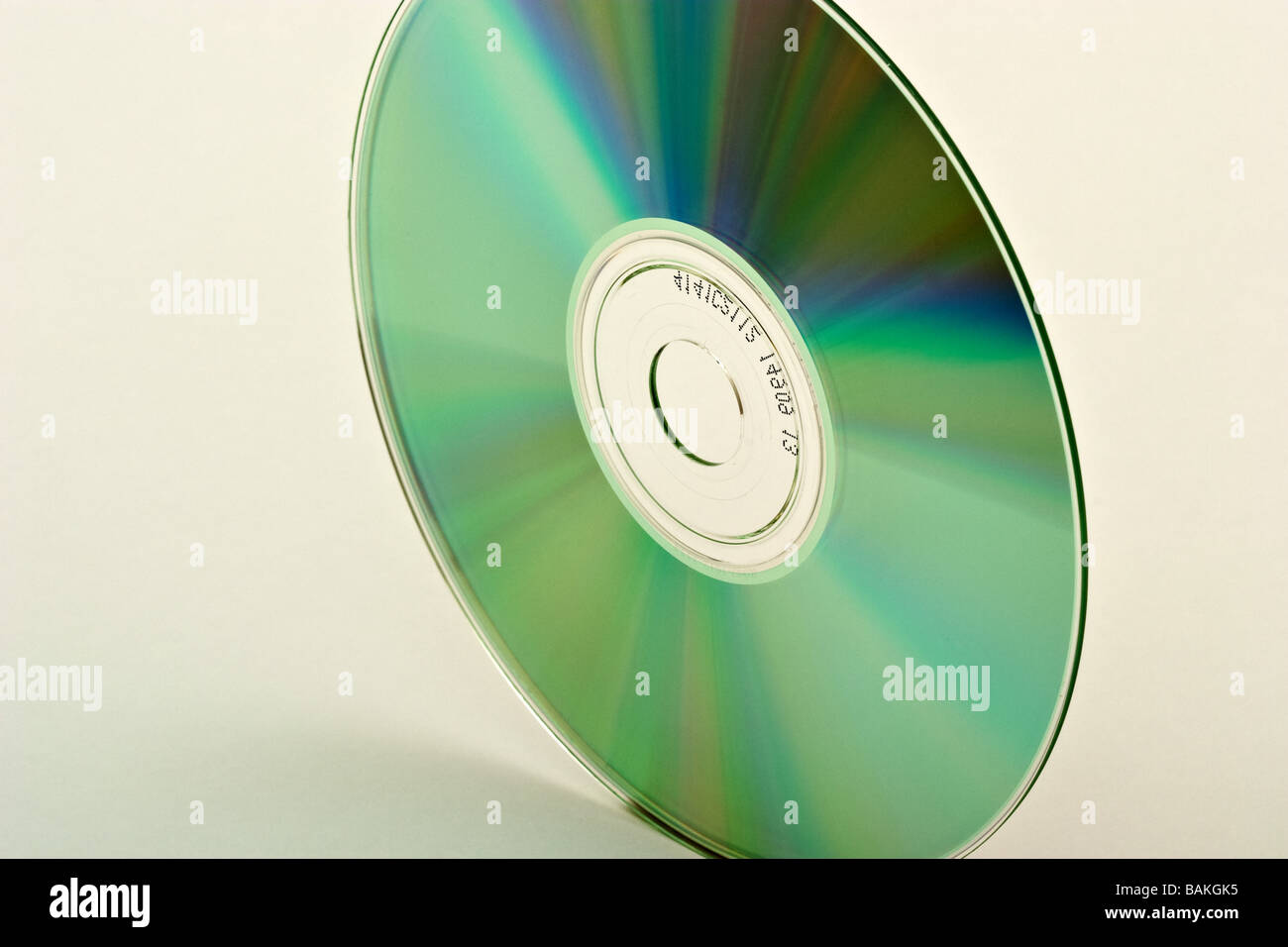 Shining CD in piedi su di esso la fine Foto Stock