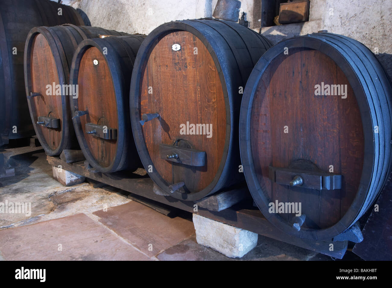 Tini di legno dom frederic mochel traenheim Alsace Francia Foto Stock