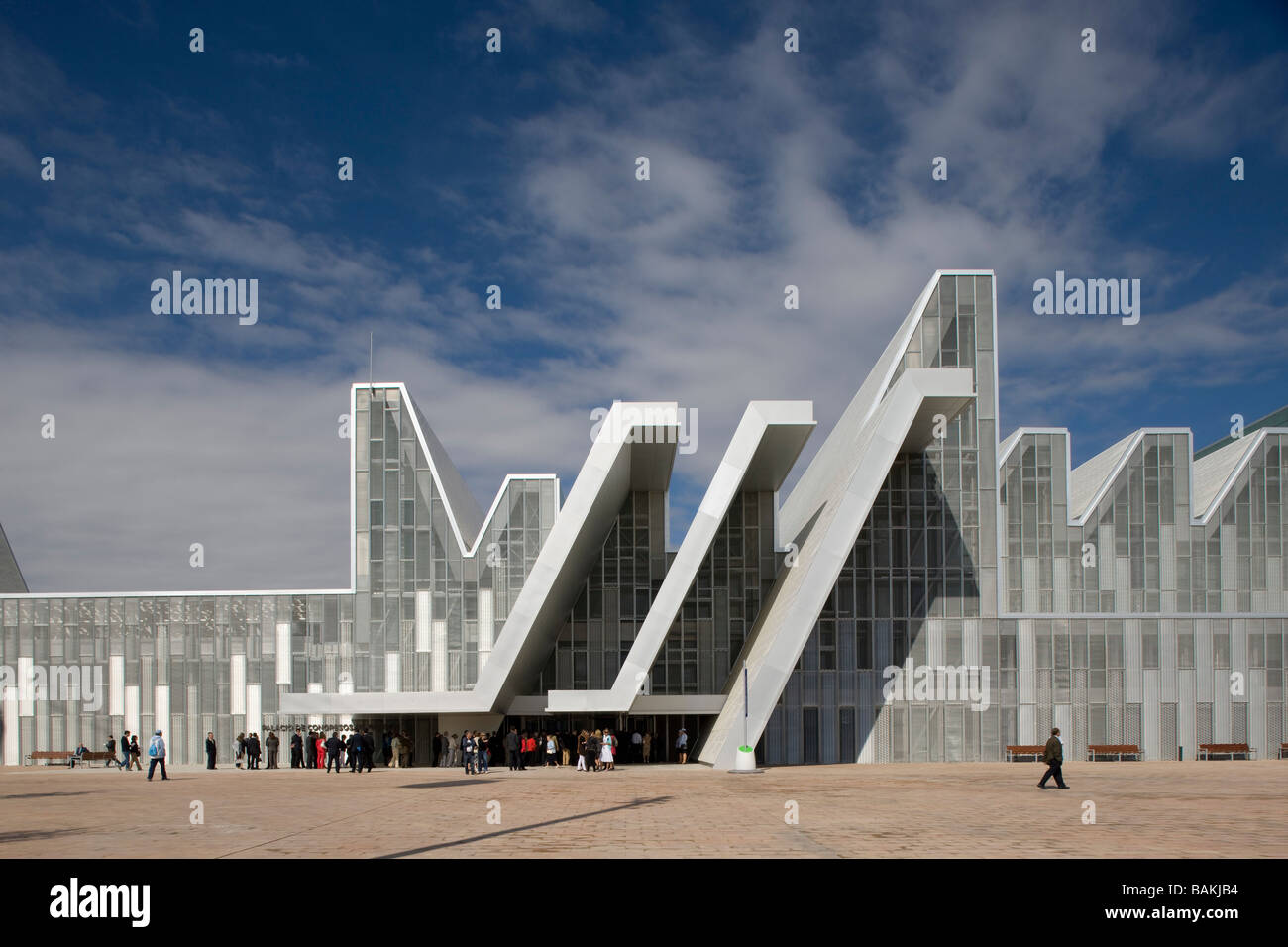 Il centro congressi di Aragona, NIETO SOBEJANO, ZARAGOZA, Spagna Foto Stock