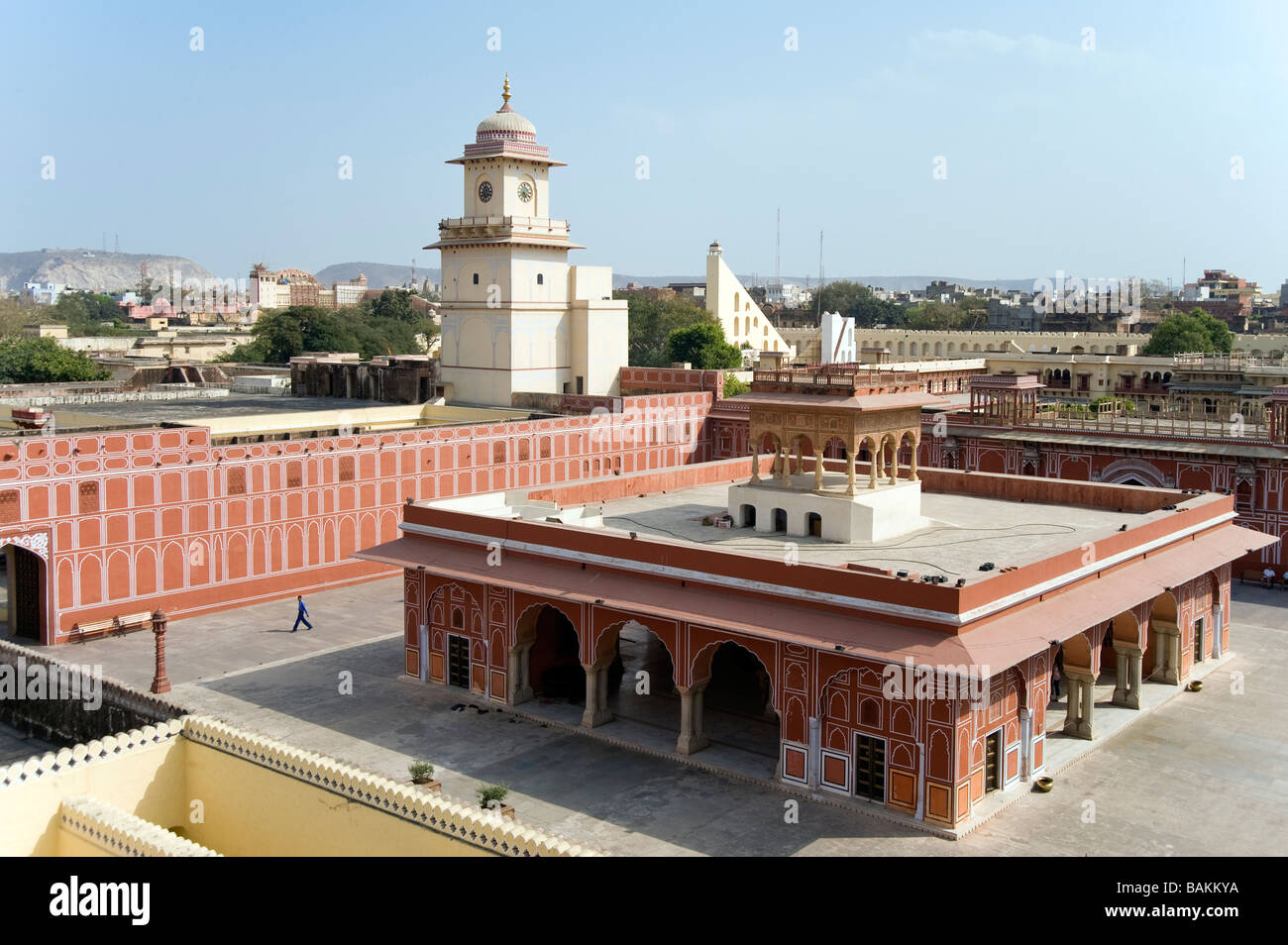 La città di Jaipur Palace di Jai Singh II Diwan i Khas Hall dell udienza privata Rajasthan in India Foto Stock