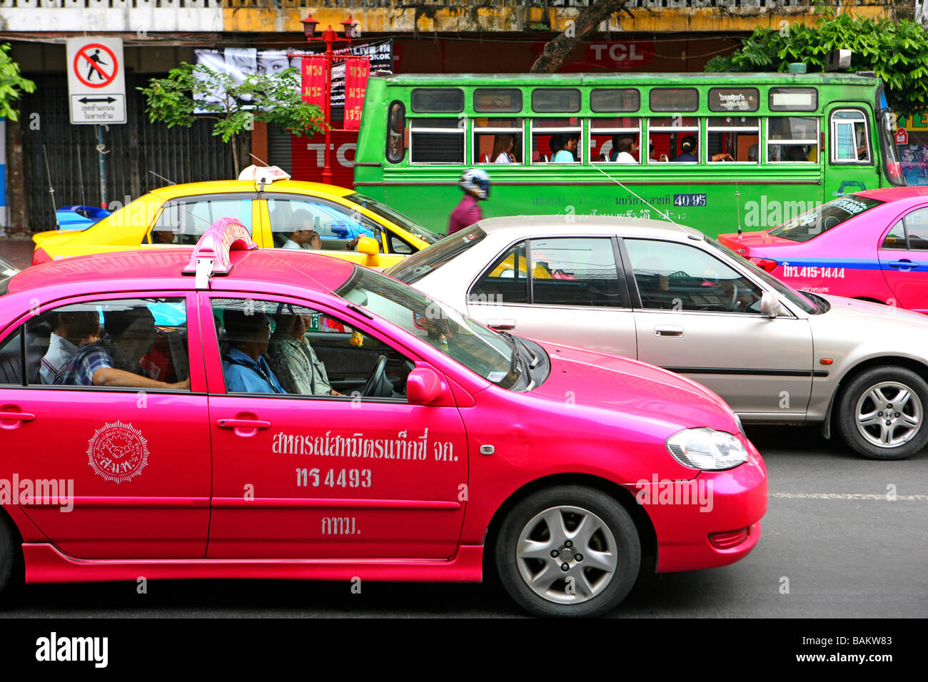 Traffico, Bangkok, Thailandia Foto Stock